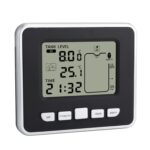 TS-FT002 Medidor de nivel de tanque de agua electrónico ultrasónico multifuncional con termómetro de temperatura interior Reloj Pantalla Medidor de nivel de agua - Imagen 4