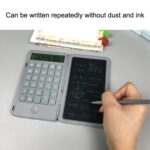 Tablero de escritura recargable, calculadora, portátil, multifunción, LCD, tablero de escritura para estudiantes, Gray - Imagen 4