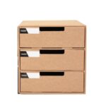 Caja de almacenamiento de escritorio de papel A4, archivador para estudiantes, caja de acabado, cajón multicapa, 2 uds., Multi-layer Drawer Storage Cabinet