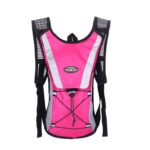 Deportes al aire libre montañismo ciclismo mochila botella de agua chaleco transpirable, Pink