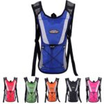 Deportes al aire libre montañismo ciclismo mochila botella de agua chaleco transpirable, Blue - Imagen 2