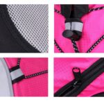 Deportes al aire libre montañismo ciclismo mochila botella de agua chaleco transpirable, Green - Imagen 4
