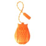 2 uds creativo lindo búho colador de té bolsas de té filtro Infusor de té de silicona de calidad alimentaria - Imagen 2