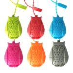 2 uds creativo lindo búho colador de té bolsas de té filtro Infusor de té de silicona de calidad alimentaria - Imagen 5
