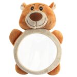 Asiento de coche de bebé, espejo retrovisor de coche inverso, juguete de peluche colgante, 35 x 23.5 cm Brown Bear Mirror - Imagen 2