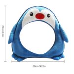 Asiento de coche de bebé, espejo retrovisor de coche inverso, juguete de peluche colgante, 35 x 23.5 cm Penguin Mirror - Imagen 3