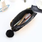 Estuche de lápices de lentejuelas Reversible para niñas, suministros escolares, regalo de papelería súper grande, bolsa de maquillaje mágica, 3 uds. - Imagen 4