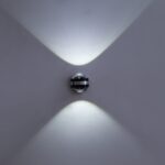 Lámpara LED de pared arriba y abajo, decoración moderna para interiores de Hotel, sala de estar, dormitorio, mesita de noche, lámparas de fondo para TV, 6w (cold white)
