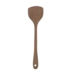Utensilios de cocina de espátula de madera sin pintar con mango largo para alitas de pollo, Large Spatula
