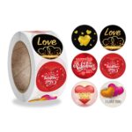 5 pegatinas de amor para el día de San Valentín, pegatinas de decoración de regalo, Valentines Day Love Stickers