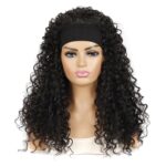 Diadema para peluca, tocado, volumen, fibra química, peluca, Black Hair Band 1B#O