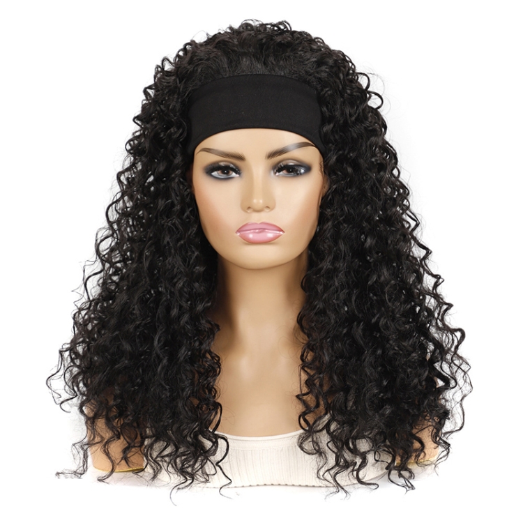 TBD0556520901.jpg Diadema para peluca, tocado, volumen, fibra química, peluca, Black Hair Band 1B#O - Imagen 1
