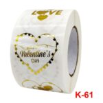 2 uds., pegatina transparente con estampado en caliente en forma de corazón, pegatina decorativa de regalo de agradecimiento, Thank You Gift Sticker - Imagen 2