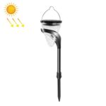 Decoración de jardín en forma de cono, luz Solar para césped, enchufe de tierra LED para exteriores y luces de doble uso montadas en la pared