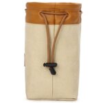 S.C.COTTON Bolsa con forro impermeable protección digital bolsa portátil para lentes SLR bolsa para micro cámara individual bolsa para fotografía, Beige S - Imagen 3