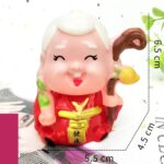 20 piezas de plástico para decoración de tartas de cumpleaños, decoración para hornear muñecas de dibujos animados, Godness Of Longevity - Imagen 2
