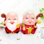 20 piezas de plástico para decoración de tartas de cumpleaños, decoración para hornear muñecas de dibujos animados, God Of Longevity - Imagen 5