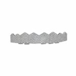 Hip-HopChapado en Oro con Microincrustaciones de Circón 8 Tirantes de Oro, Silver Upper Teeth - Imagen 2
