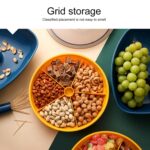 Aperitivos Plato de frutos secos Plato de fruta superpuesto multicapa Plato de caramelo, Double Layer 1 (Tea Green) - Imagen 3