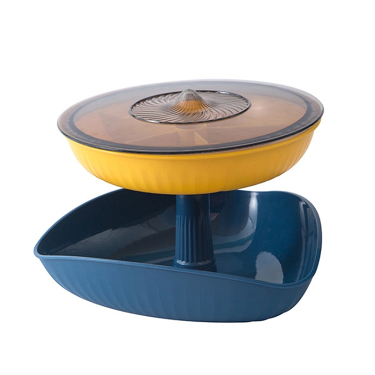 TBD0558080502.jpg Aperitivos Plato de frutos secos Plato de fruta superpuesto multicapa Plato de caramelo, Double Layer 1 (Royal Blue ) - Imagen 1