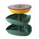 Aperitivos Plato de frutos secos Plato de fruta superpuesto multicapa Plato de caramelo, Three-layer (Tea green)