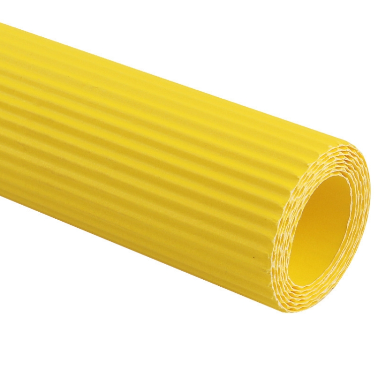 TBD0558081601K.jpg 10 hojas de papel corrugado, papel de regalo grueso, Material de papel de regalo hecho a mano, Lemon Yellow - Imagen 1