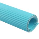 10 hojas de papel corrugado, papel de regalo grueso, Material de papel de regalo hecho a mano, Light Blue