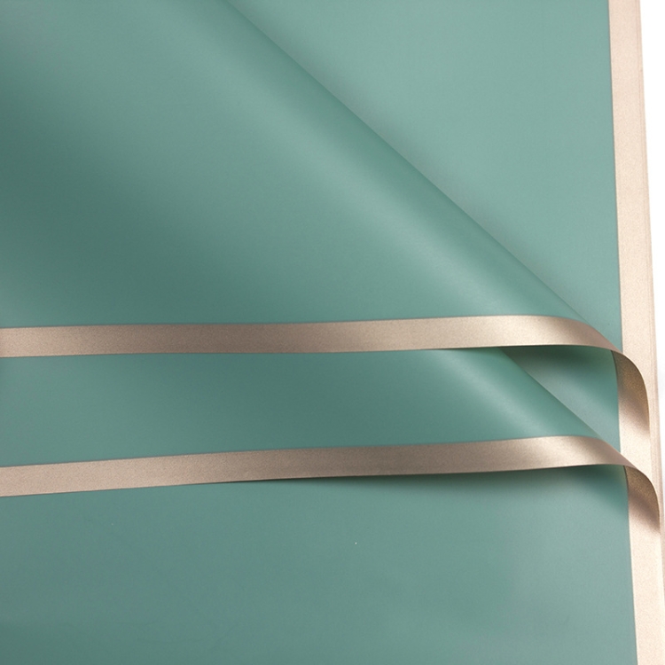 TBD0558081714.jpg 2 bolsas Phnom Penh flor de papel mate papel para envolver flores ramo película de gelatina papel de regalo impermeable 58x58cm, Emerald - Imagen 1