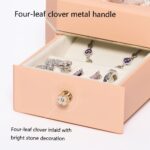 Caja de regalo octagonal con un solo cajón, joyero de flor eterna - Imagen 4