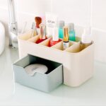 Caja de almacenamiento de joyas y cosméticos, estante de escritorio de plástico tipo cajón, 8 Uds.