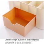 Caja de almacenamiento de joyas y cosméticos, estante de escritorio de plástico tipo cajón, 8 Uds. - Imagen 4