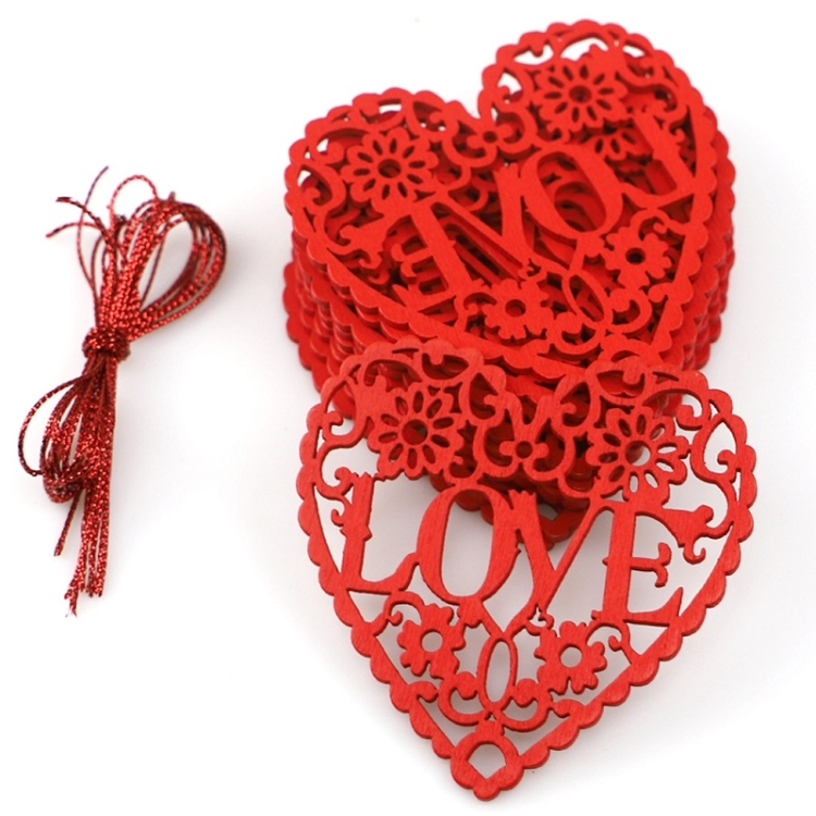 TBD0558086301.jpg 2 paquetes de suministros de boda para el día de San Valentín, decoración Holo Love, colgante pequeño, JM01767 - Imagen 1