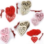 2 paquetes de suministros de boda para el día de San Valentín, decoración Holo Love, colgante pequeño, JM01767 - Imagen 3
