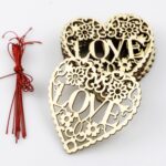 2 paquetes de suministros de boda para el día de San Valentín, decoración Holo Love, colgante pequeño, JM01768