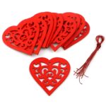 2 paquetes de suministros de boda para el día de San Valentín, decoración Holo Love, colgante pequeño, JM01770