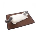 Almohadilla para rascar para gatos, suministros para mascotas, alfombra, estera para dormir, mantel individual para gatos, entrega de colores aleatorios, Overlock 30x40cm