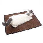 Almohadilla para rascar para gatos, suministros para mascotas, alfombra, estera para dormir, mantel individual para gatos, entrega de colores aleatorios, Overlock 60x90cm