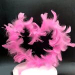 Variedad de 5 piezas de decoración de postres y pasteles de plumas, Pink