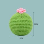Vaso de bola para atrapar gatos de sisal con juguete de hierba gatera, Tumbler Ball - Imagen 3