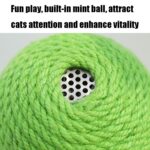 Vaso de bola para atrapar gatos de sisal con juguete de hierba gatera, Tumbler Ball - Imagen 4