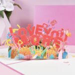 Tarjeta de felicitación tridimensional del día de San Valentín de 3 piezas Tarjeta de aniversario de boda - Imagen 2