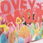 Tarjeta de felicitación tridimensional del día de San Valentín de 3 piezas Tarjeta de aniversario de boda - Imagen 3