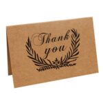15 Uds. Tarjeta de mensaje de bendición Simple de papel Kraft clásico tarjeta de agradecimiento Universal para vacaciones, 13, 14, 15, 16, 17, 18