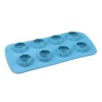 Molde de bandeja de hielo de silicona creativo de 2 piezas 8 molde continuo Caja de bandeja de hielo de bricolaje hecha en casa, Estilo:, Brick  (Blue)