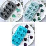 Molde de bandeja de hielo de silicona creativo de 2 piezas 8 molde continuo Caja de bandeja de hielo de bricolaje hecha en casa, Estilo:, Brick  (Blue) - Imagen 3