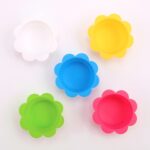 20 piezas DIY molde para hornear Macaron forma de encaje silicona pastel taza pudín huevo tarta muffin taza molde, entrega de color al azar - Imagen 2