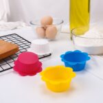 20 piezas DIY molde para hornear Macaron forma de encaje silicona pastel taza pudín huevo tarta muffin taza molde, entrega de color al azar - Imagen 3