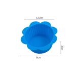 20 piezas DIY molde para hornear Macaron forma de encaje silicona pastel taza pudín huevo tarta muffin taza molde, entrega de color al azar - Imagen 4
