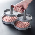 Molde de prensa de pan de carne de aleación de aluminio para hamburguesas