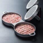 Molde de prensa de pan de carne de aleación de aluminio para hamburguesas - Imagen 4